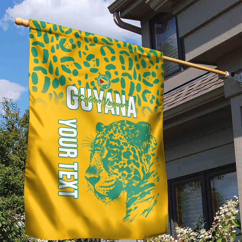 Custom Guyana Football Garden Flag 2025 Go Golden Jaguars
