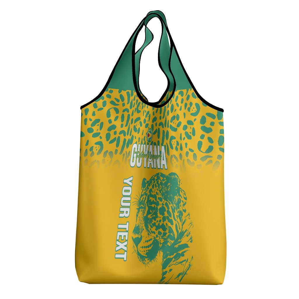 Custom Guyana Football Grocery Bag 2025 Go Golden Jaguars
