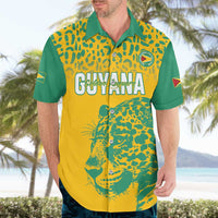 Custom Guyana Football Hawaiian Shirt 2025 Go Golden Jaguars