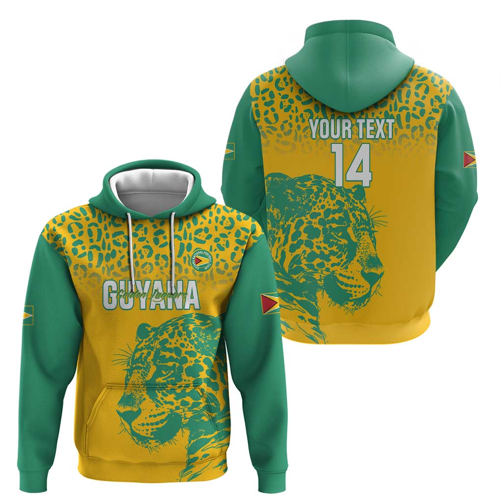 Custom Guyana Football Hoodie 2025 Go Golden Jaguars