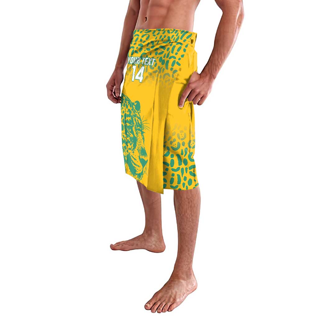 Custom Guyana Football Lavalava 2025 Go Golden Jaguars