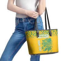 Custom Guyana Football Leather Tote Bag 2025 Go Golden Jaguars
