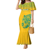 Custom Guyana Football Mermaid Dress 2025 Go Golden Jaguars