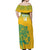 Custom Guyana Football Off Shoulder Maxi Dress 2025 Go Golden Jaguars