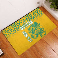 Custom Guyana Football Rubber Doormat 2025 Go Golden Jaguars
