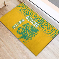 Custom Guyana Football Rubber Doormat 2025 Go Golden Jaguars