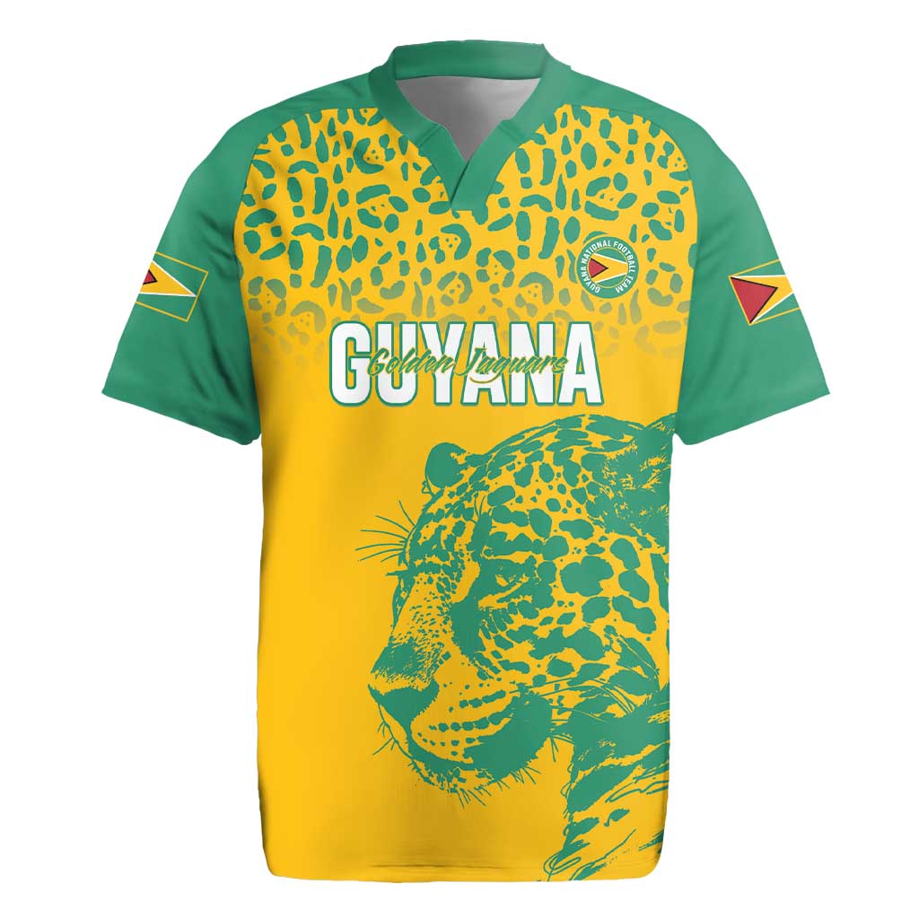 Custom Guyana Football Rugby Jersey 2025 Go Golden Jaguars