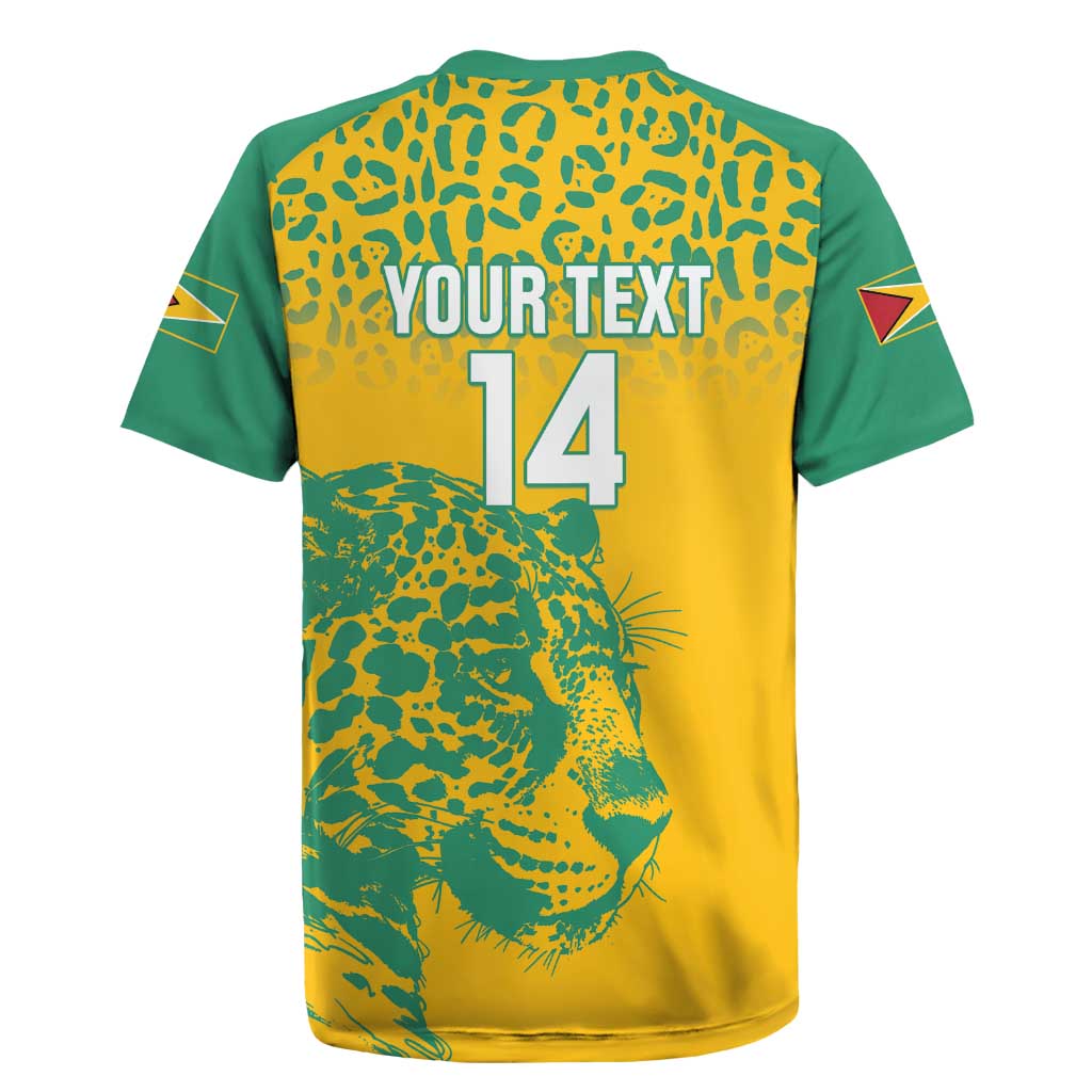 Custom Guyana Football Rugby Jersey 2025 Go Golden Jaguars
