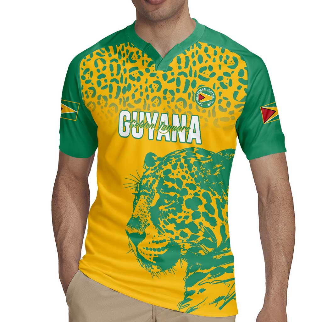 Custom Guyana Football Rugby Jersey 2025 Go Golden Jaguars