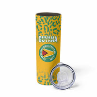 Custom Guyana Football Skinny Tumbler 2025 Go Golden Jaguars