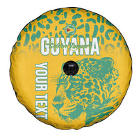 Custom Guyana Football Spare Tire Cover 2025 Go Golden Jaguars