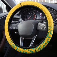 Guyana Football Steering Wheel Cover 2025 Go Golden Jaguars