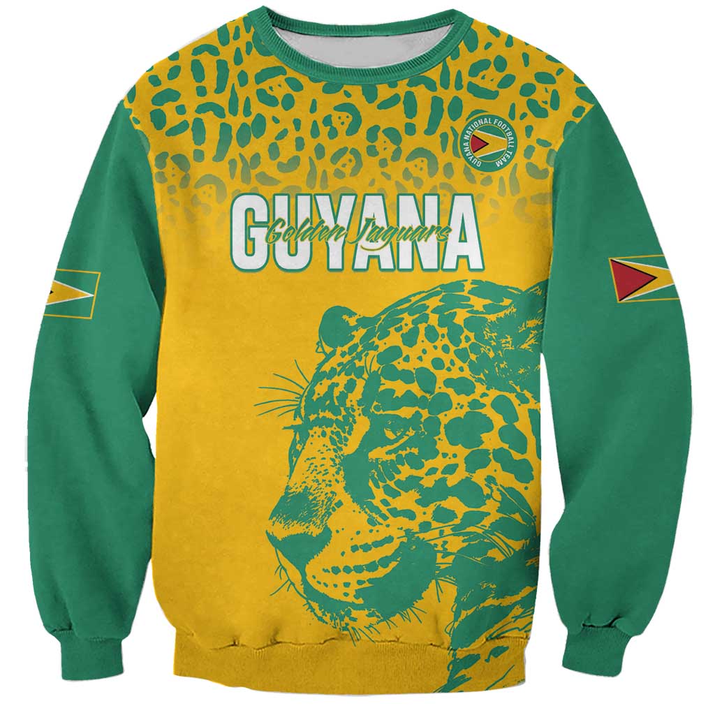 Custom Guyana Football Sweatshirt 2025 Go Golden Jaguars