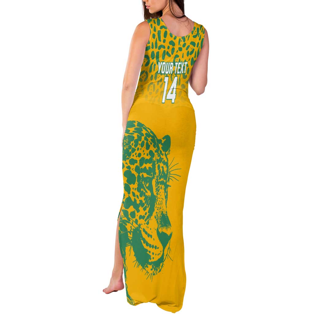 Custom Guyana Football Tank Maxi Dress 2025 Go Golden Jaguars