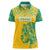 Custom Guyana Football Women Polo Shirt 2025 Go Golden Jaguars