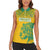 Custom Guyana Football Women Sleeveless Polo Shirt 2025 Go Golden Jaguars