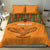 Custom Zambia Football Bedding Set Copper Queens Kente Pattern