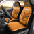 Custom Zambia Football Car Seat Cover Copper Queens Kente Pattern