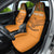 Custom Zambia Football Car Seat Cover Copper Queens Kente Pattern