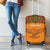Custom Zambia Football Luggage Cover Copper Queens Kente Pattern - Wonder Print Shop