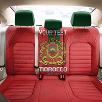 Custom Morocco Football Back Car Seat Cover Go Lionesses of Atlas - Wonder Print Shop