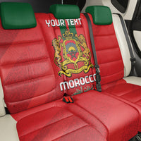 Custom Morocco Football Back Car Seat Cover Go Lionesses of Atlas - Wonder Print Shop