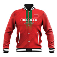 Custom Morocco Football Baseball Jacket Go Lionesses of Atlas - Wonder Print Shop