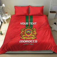 Custom Morocco Football Bedding Set Go Lionesses of Atlas - Wonder Print Shop
