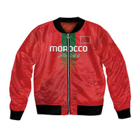 Custom Morocco Football Bomber Jacket Go Lionesses of Atlas - Wonder Print Shop