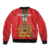 Custom Morocco Football Bomber Jacket Go Lionesses of Atlas - Wonder Print Shop