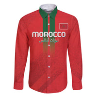 Custom Morocco Football Family Matching Long Sleeve Bodycon Dress and Hawaiian Shirt Go Lionesses of Atlas - Wonder Print Shop