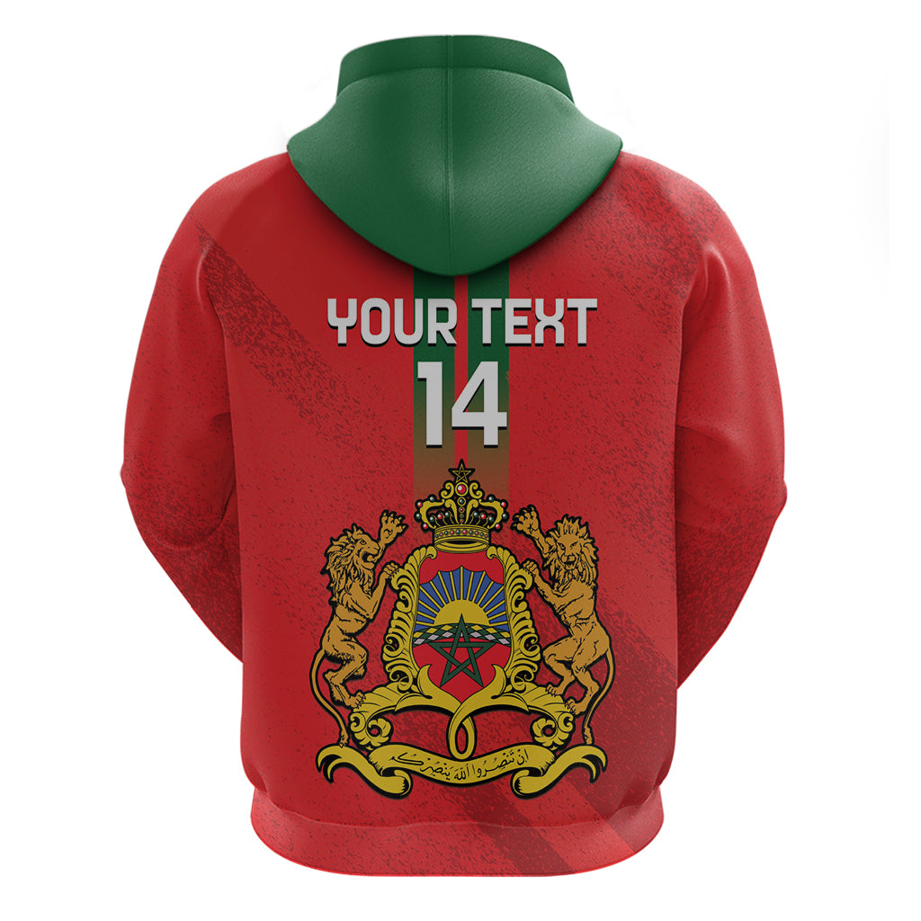 Custom Morocco Football Hoodie Go Lionesses of Atlas - Wonder Print Shop