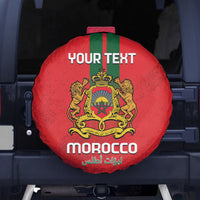 Custom Morocco Football Spare Tire Cover Go Lionesses of Atlas - Wonder Print Shop