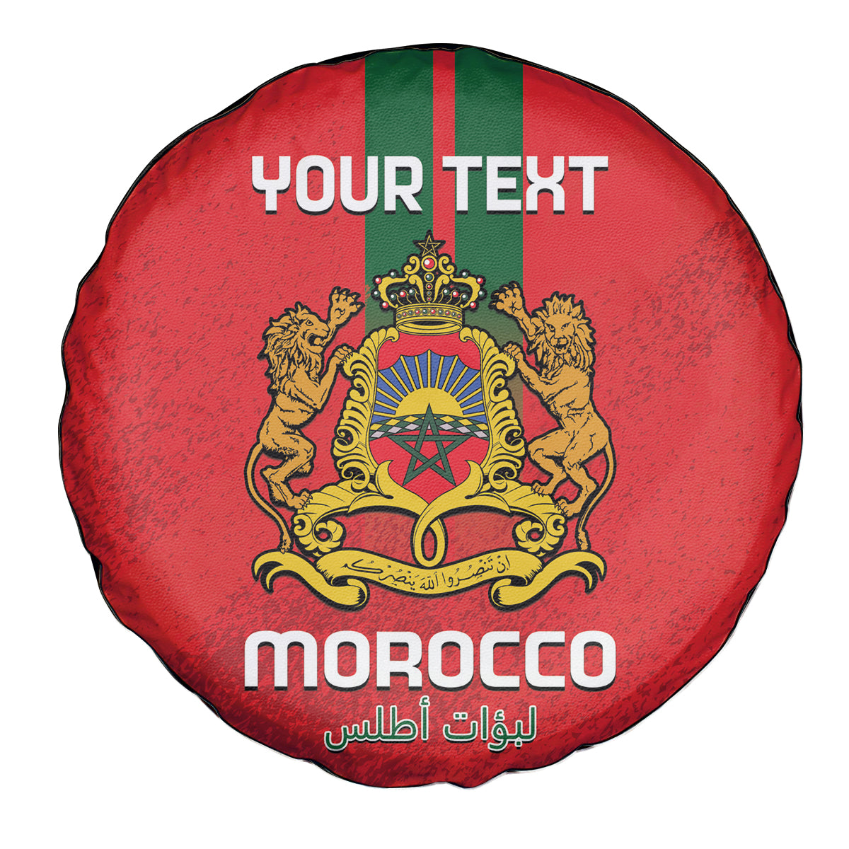 Custom Morocco Football Spare Tire Cover Go Lionesses of Atlas - Wonder Print Shop