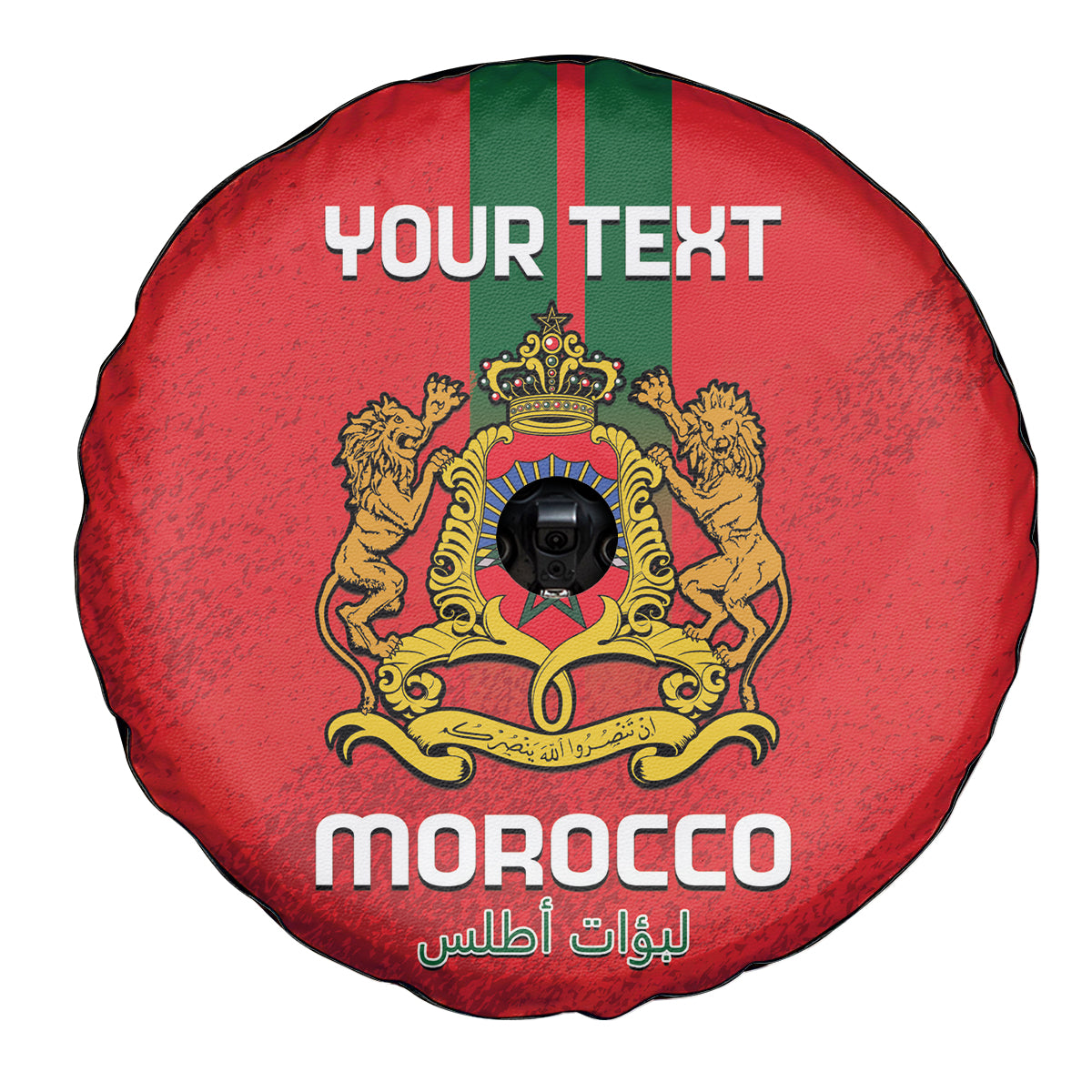 Custom Morocco Football Spare Tire Cover Go Lionesses of Atlas - Wonder Print Shop
