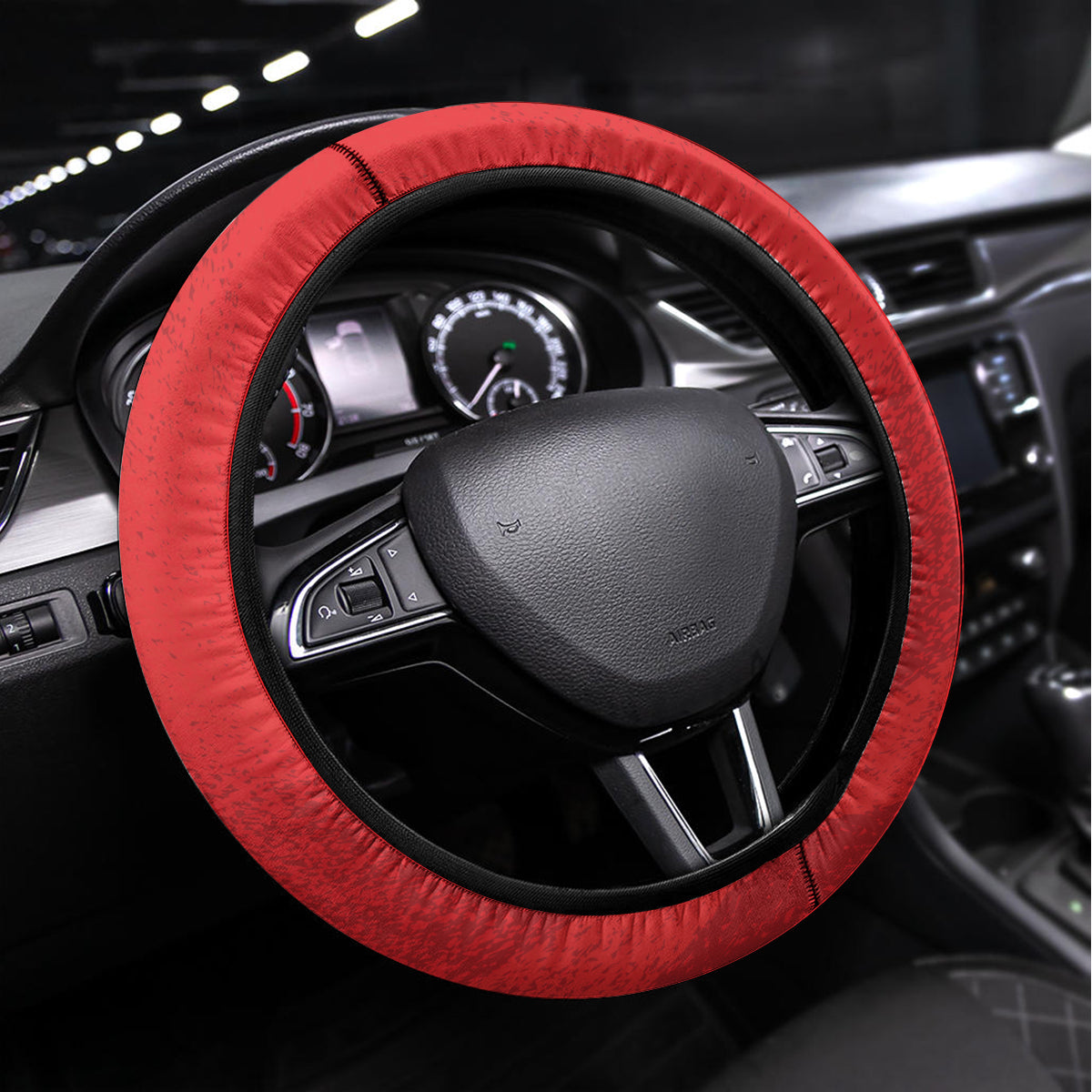 Morocco Football Steering Wheel Cover Go Lionesses of Atlas - Wonder Print Shop