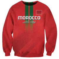 Custom Morocco Football Sweatshirt Go Lionesses of Atlas - Wonder Print Shop