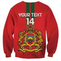 Custom Morocco Football Sweatshirt Go Lionesses of Atlas - Wonder Print Shop