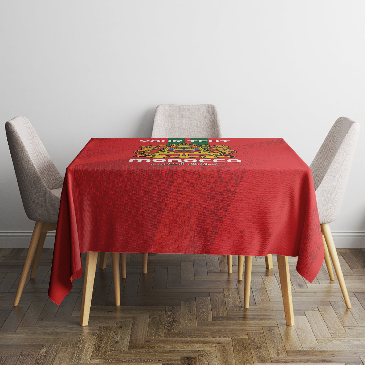 Custom Morocco Football Tablecloth Go Lionesses of Atlas - Wonder Print Shop