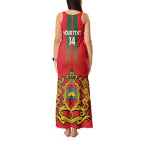 Custom Morocco Football Tank Maxi Dress Go Lionesses of Atlas - Wonder Print Shop