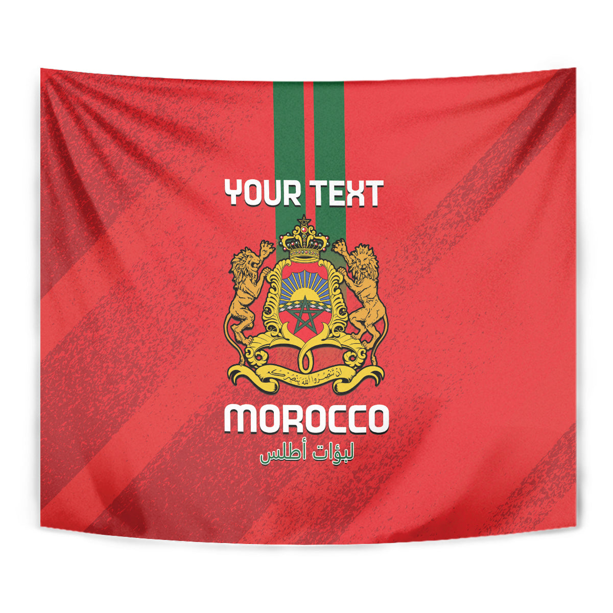 Custom Morocco Football Tapestry Go Lionesses of Atlas - Wonder Print Shop