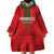 Custom Morocco Football Wearable Blanket Hoodie Go Lionesses of Atlas - Wonder Print Shop
