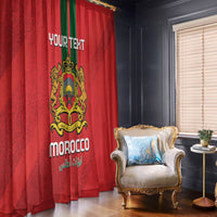 Custom Morocco Football Window Curtain Go Lionesses of Atlas - Wonder Print Shop