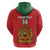 Custom Morocco Football Zip Hoodie Go Lionesses of Atlas - Wonder Print Shop