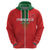 Custom Morocco Football Zip Hoodie Go Lionesses of Atlas - Wonder Print Shop