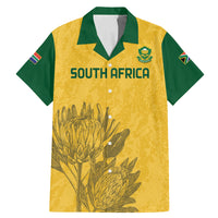 Custom South Africa Soccer Family Matching Mermaid Dress and Hawaiian Shirt Go Banyana Banyana Proteas - Wonder Print Shop