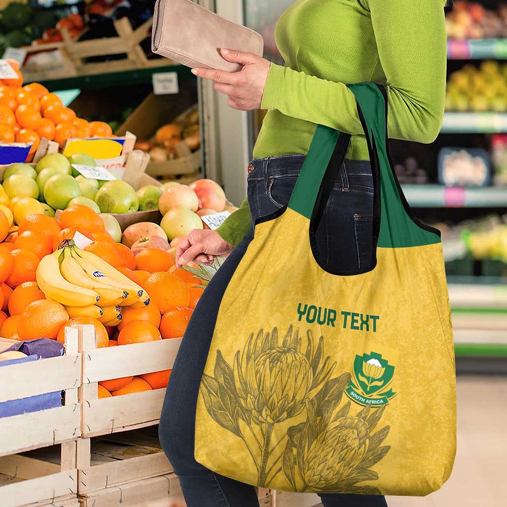 Custom South Africa Soccer Grocery Bag Go Banyana Banyana Proteas