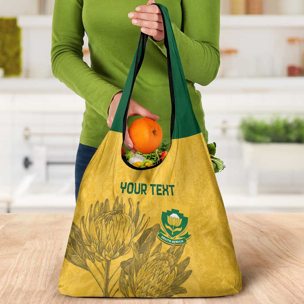Custom South Africa Soccer Grocery Bag Go Banyana Banyana Proteas
