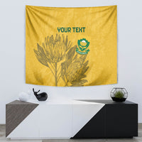 Custom South Africa Soccer Tapestry Go Banyana Banyana Proteas - Wonder Print Shop