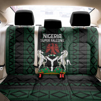 Nigeria Football Back Car Seat Cover Go Super Falcons African Pattern - Wonder Print Shop